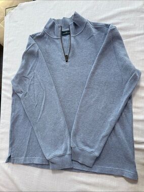 Rodd & Gunn Pale Blue Quarter-Zip Sweater
